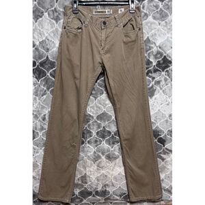 BKE Casuals Men's Carter Khaki Jeans Size 29L Preppy Minimalist Straight Leg